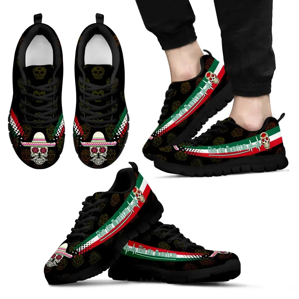Mexico Day Of The Dead Heartbeat Sneakers RLT13