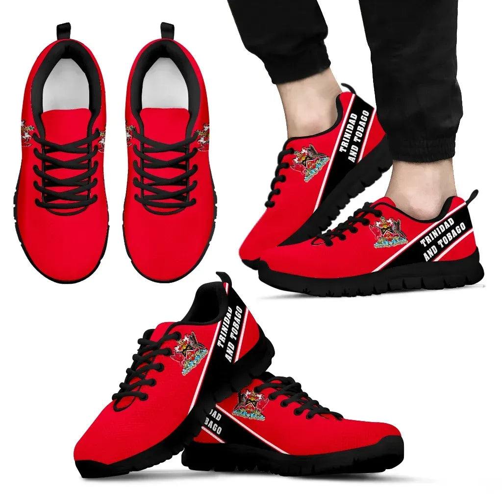 Trinidad and Tobago Flag Sneakers Line Style RLT6