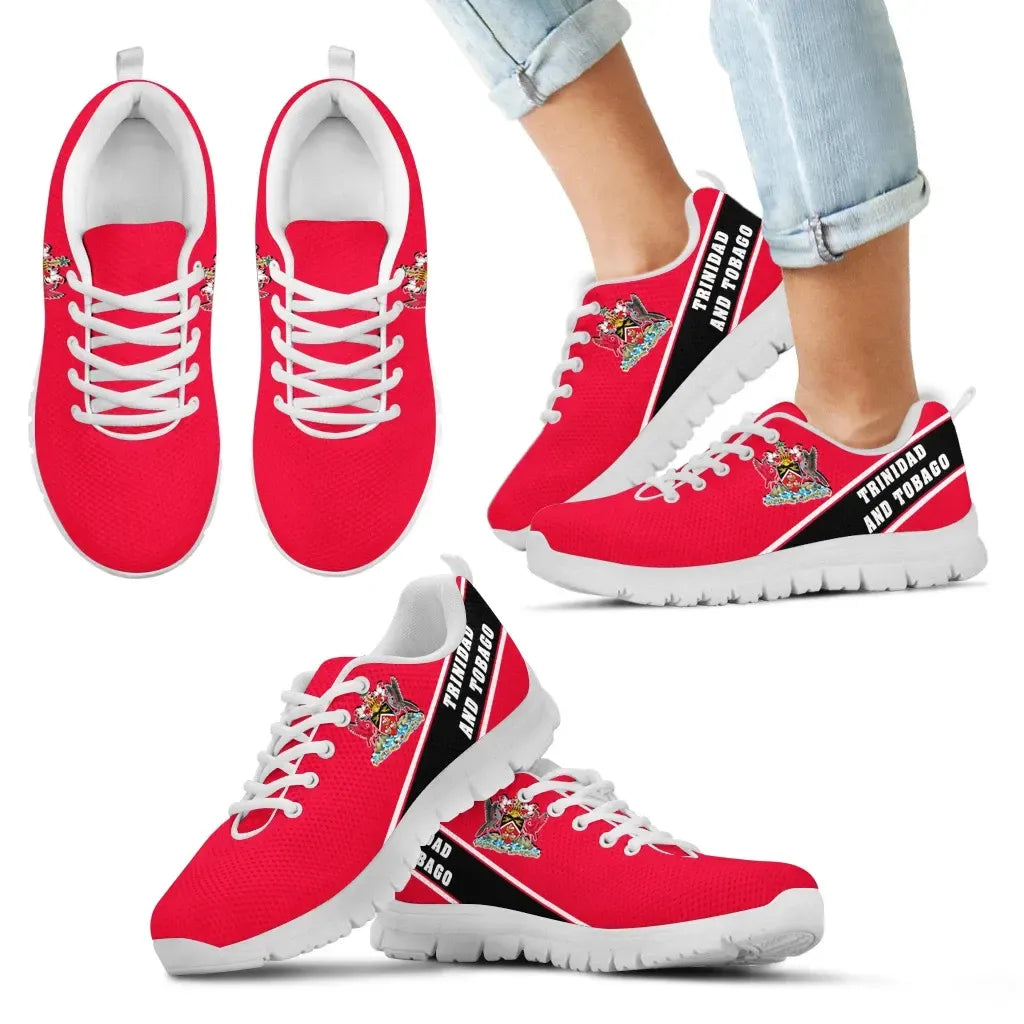 Trinidad and Tobago Flag Sneakers Line Style RLT6