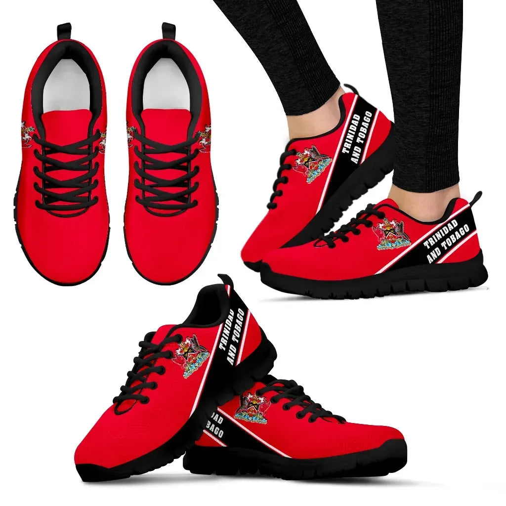 Trinidad and Tobago Flag Sneakers Line Style RLT6