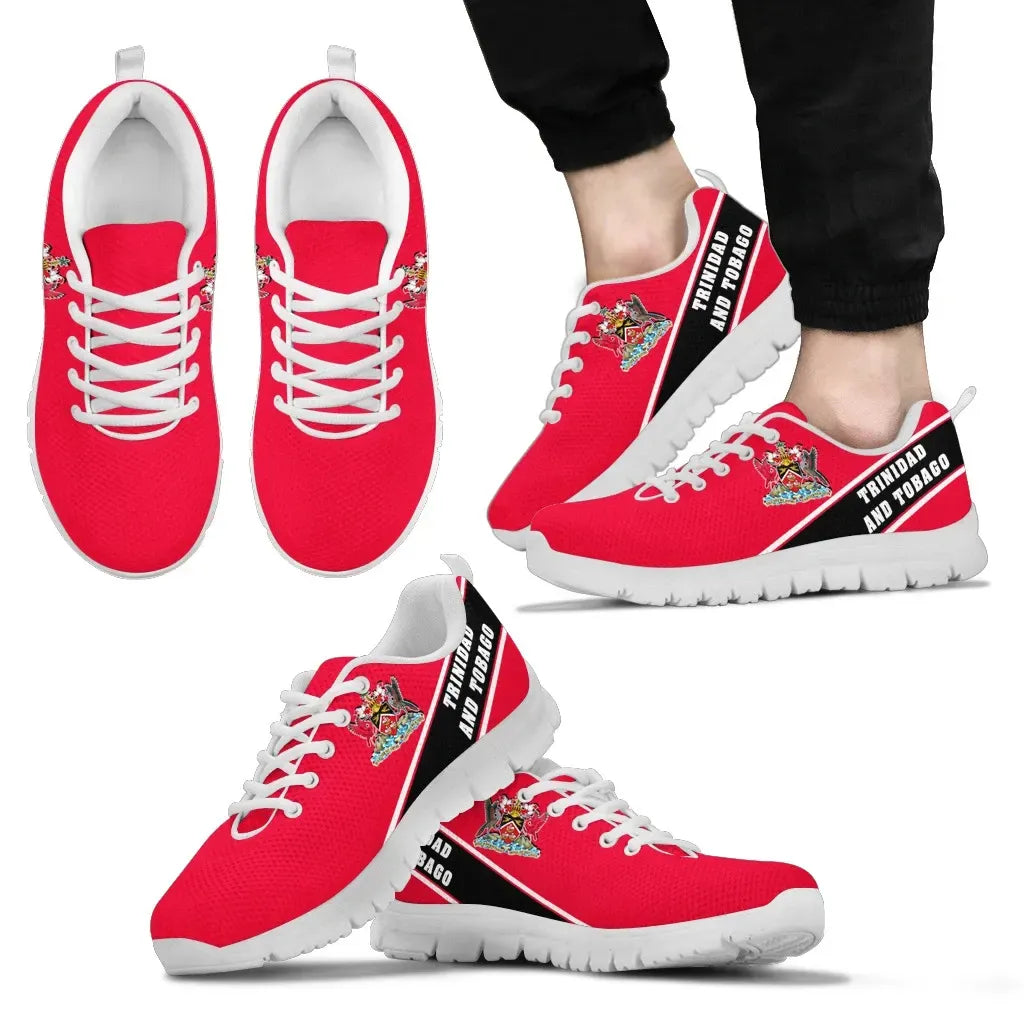 Trinidad and Tobago Flag Sneakers Line Style RLT6
