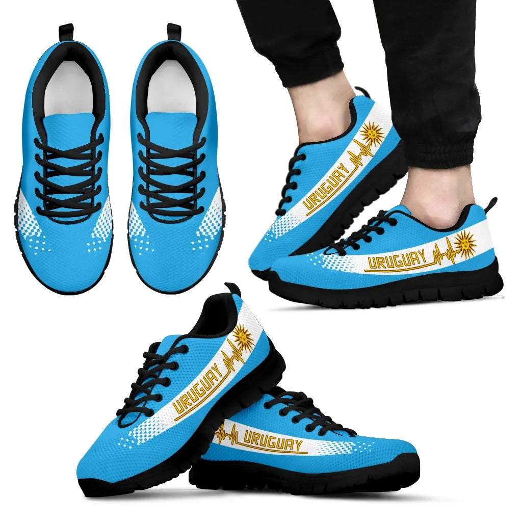 Uruguay Heartbeat Sneakers Sky Blue Color RLT6