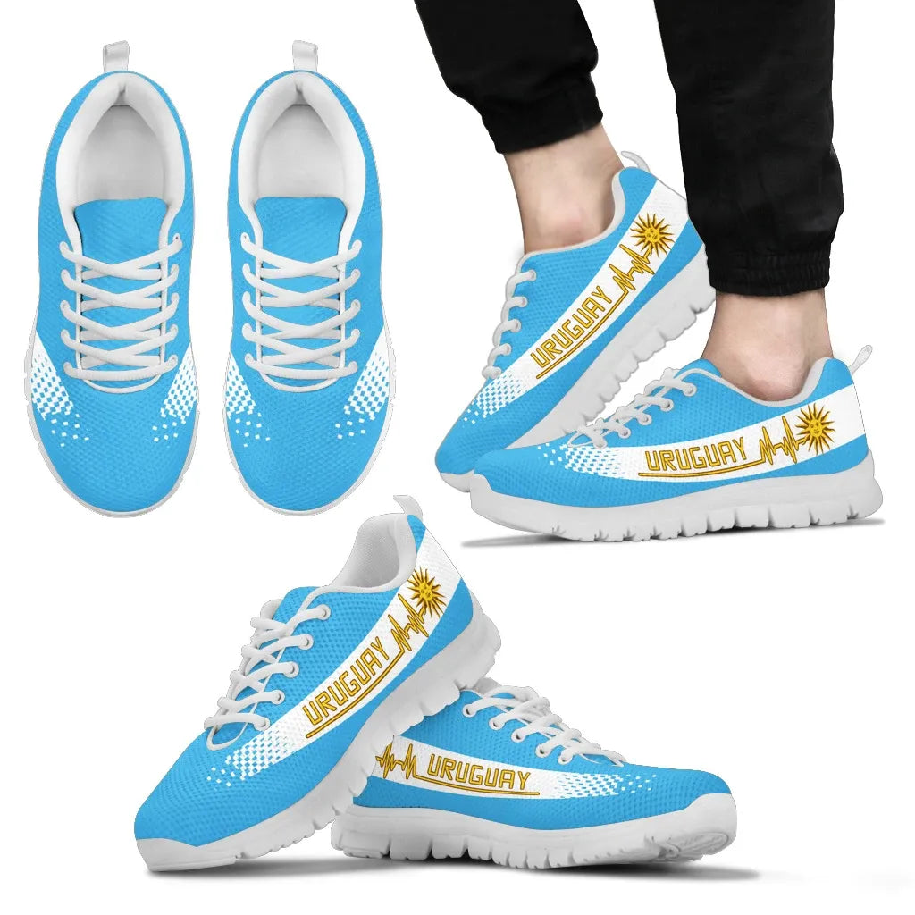 Uruguay Heartbeat Sneakers Sky Blue Color RLT6