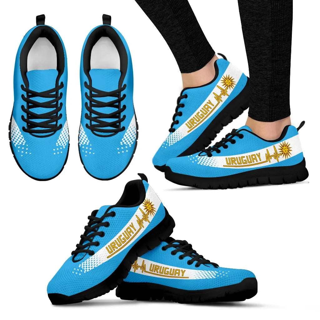 Uruguay Heartbeat Sneakers Sky Blue Color RLT6