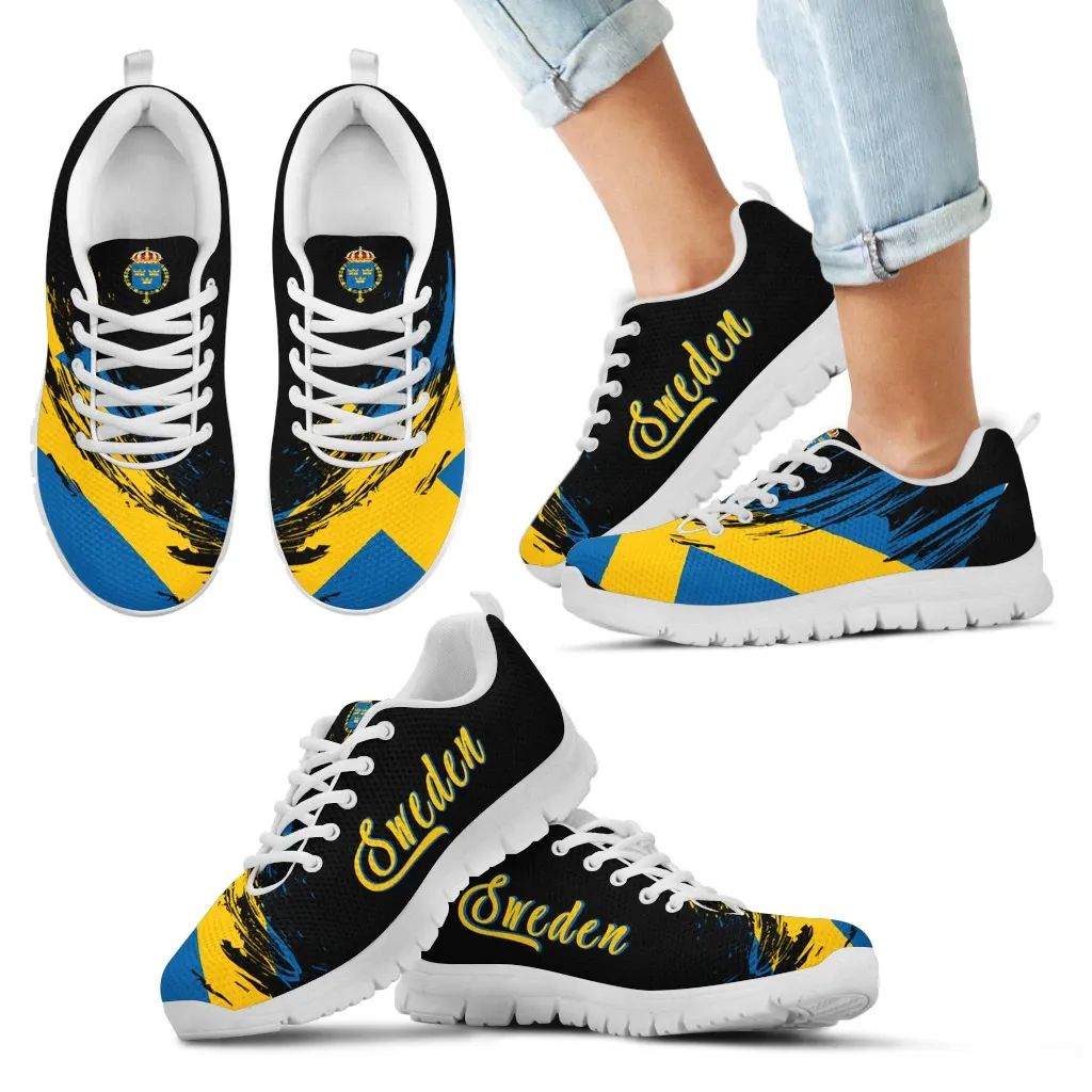 Sweden Flag Sneakers Art Style RLT7