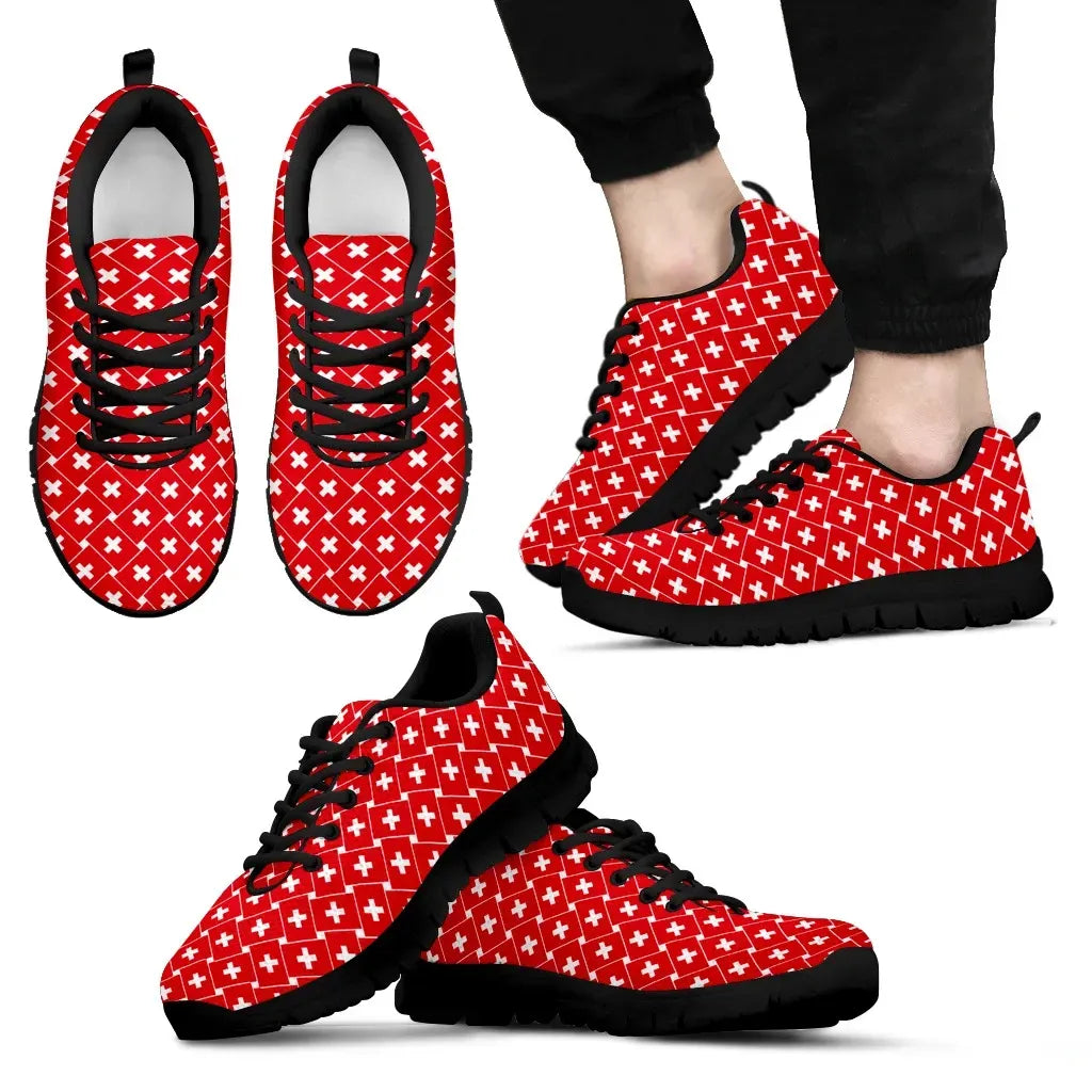 Switzerland Sneakers Flag Seamless RLT13