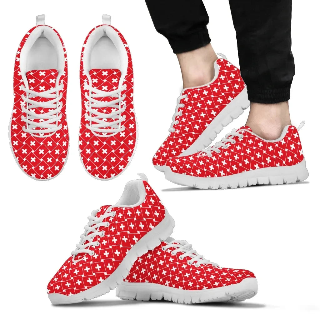 Switzerland Sneakers Flag Seamless RLT13