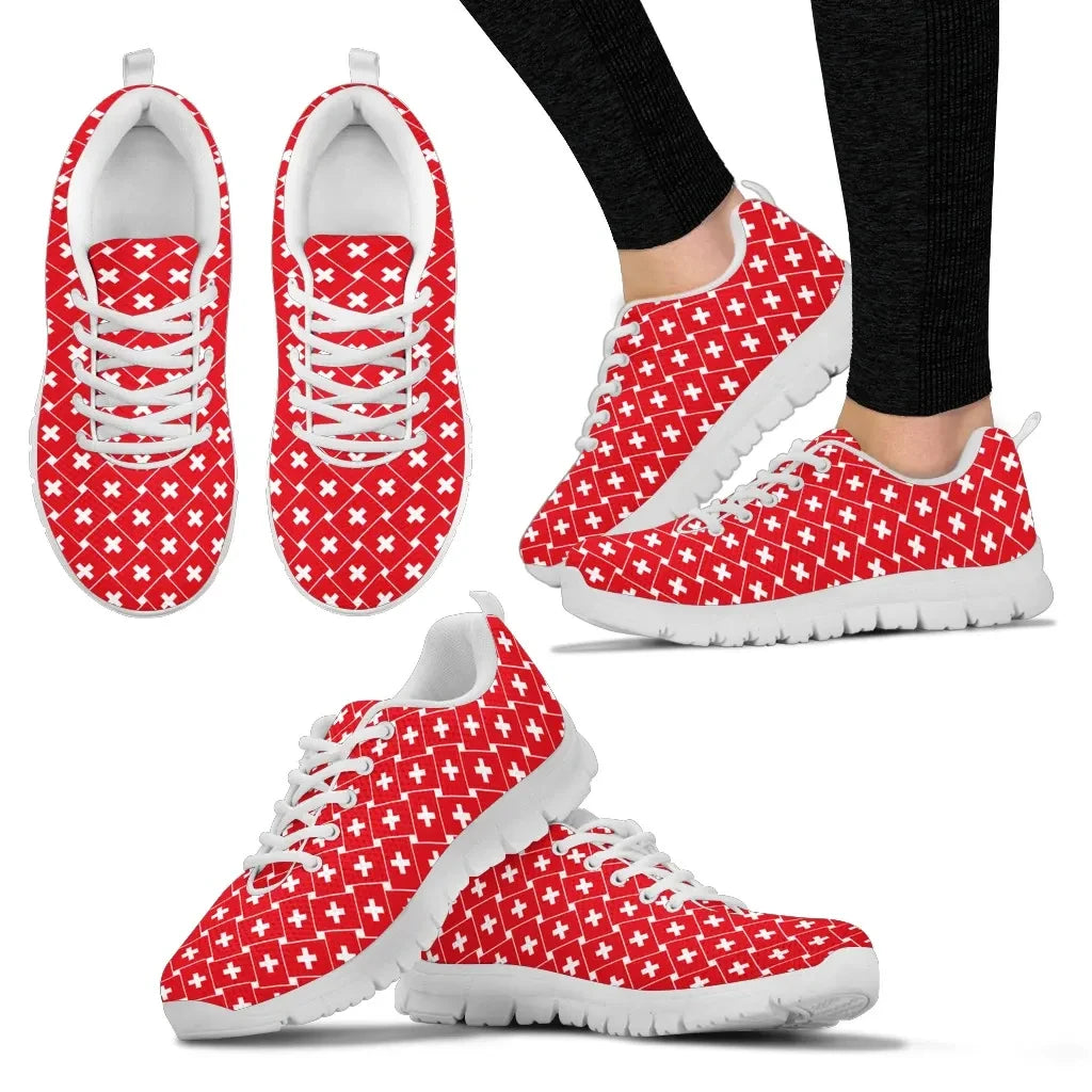 Switzerland Sneakers Flag Seamless RLT13