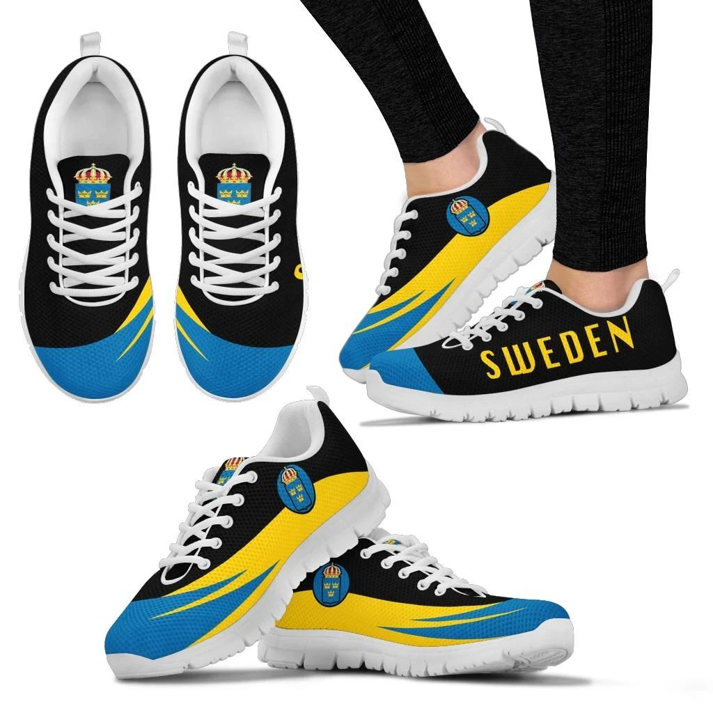 Sweden Sneakers Flag Wave Style RLT7