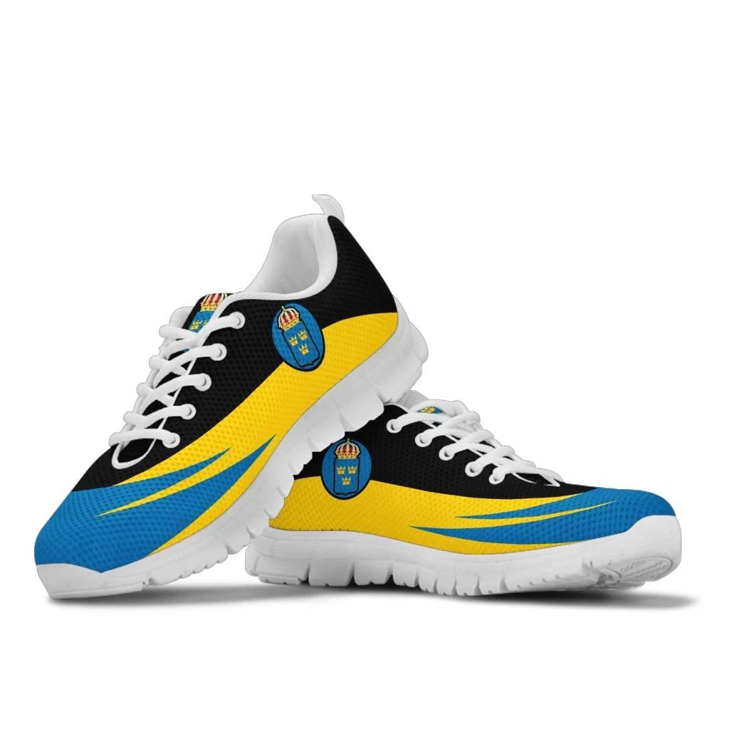 Sweden Sneakers Flag Wave Style RLT7