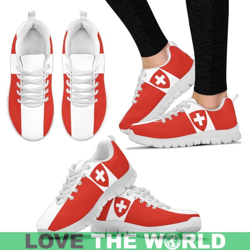 Switzerland Flag and Coat Of Arms Men's / Women's Sneakers Shoes Nn9 RLT13