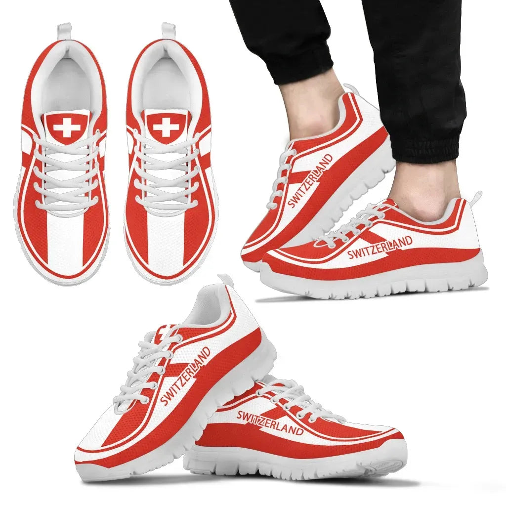 Switzerland Flag Color Sneakers RLT13