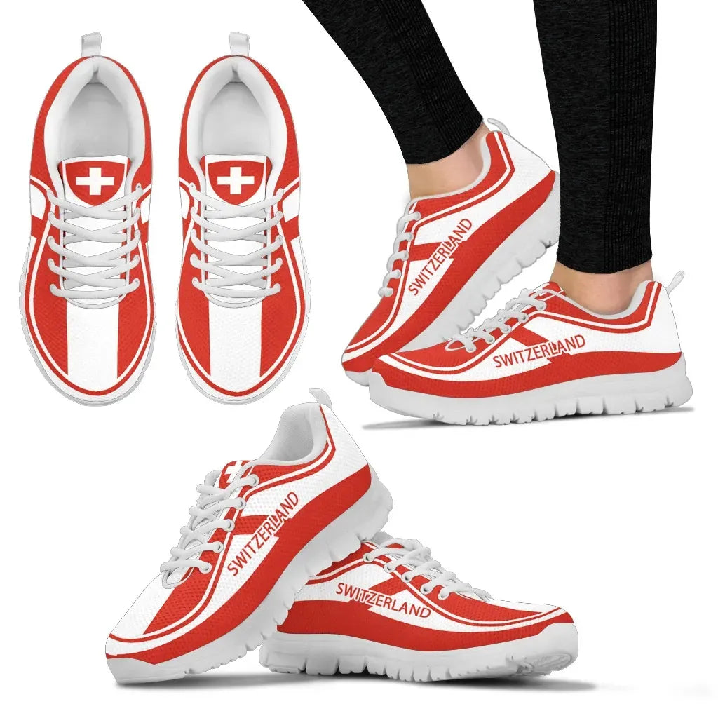 Switzerland Flag Color Sneakers RLT13