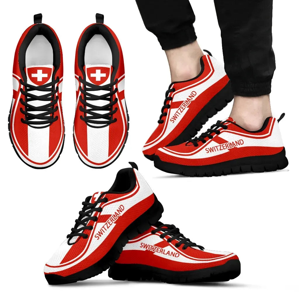 Switzerland Flag Color Sneakers RLT13