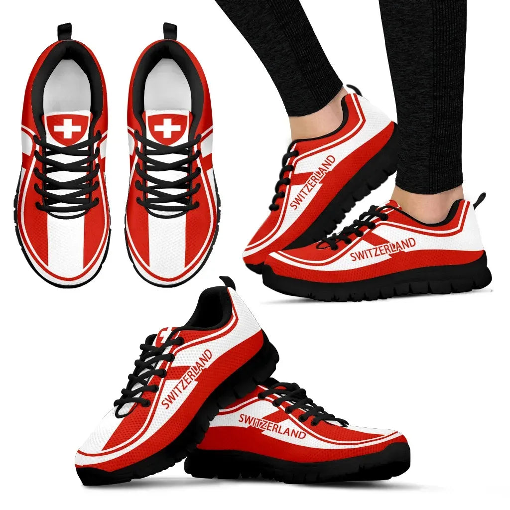 Switzerland Flag Color Sneakers RLT13