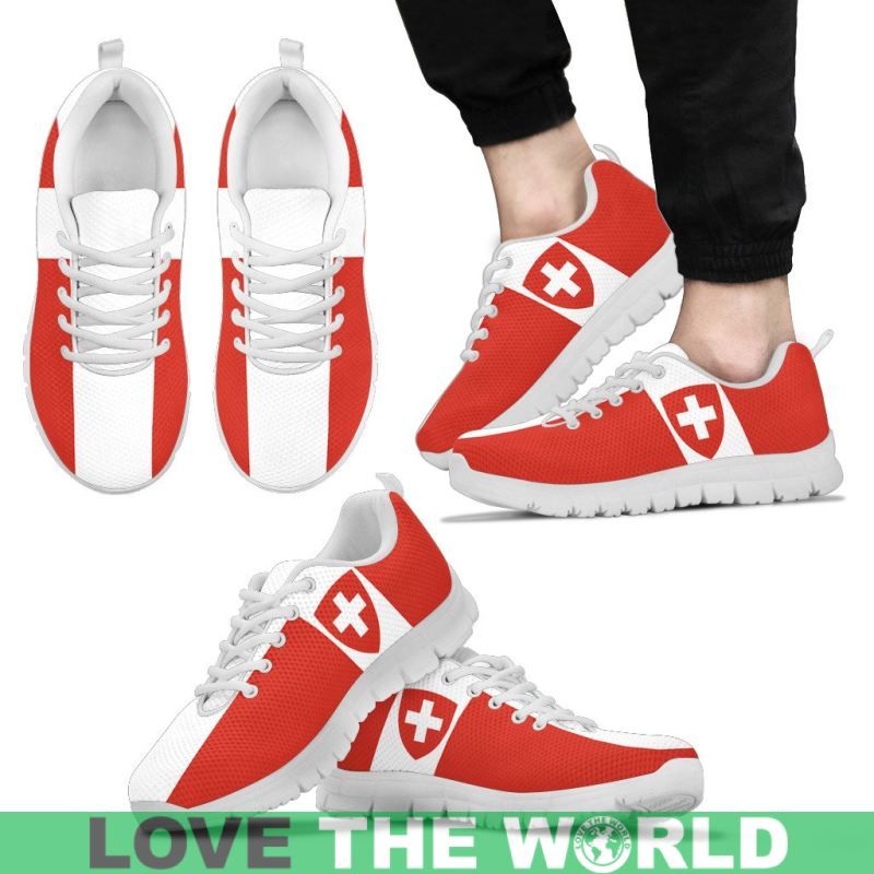Switzerland Flag and Coat Of Arms Men's / Women's Sneakers Shoes Nn9 RLT13
