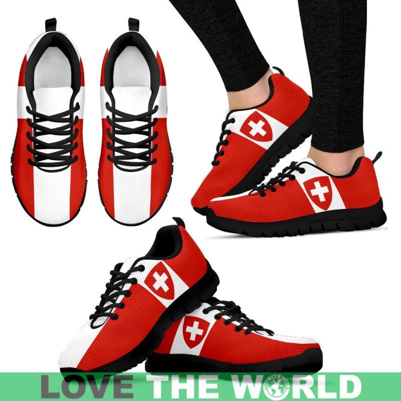 Switzerland Flag and Coat Of Arms Men's / Women's Sneakers Shoes Nn9 RLT13
