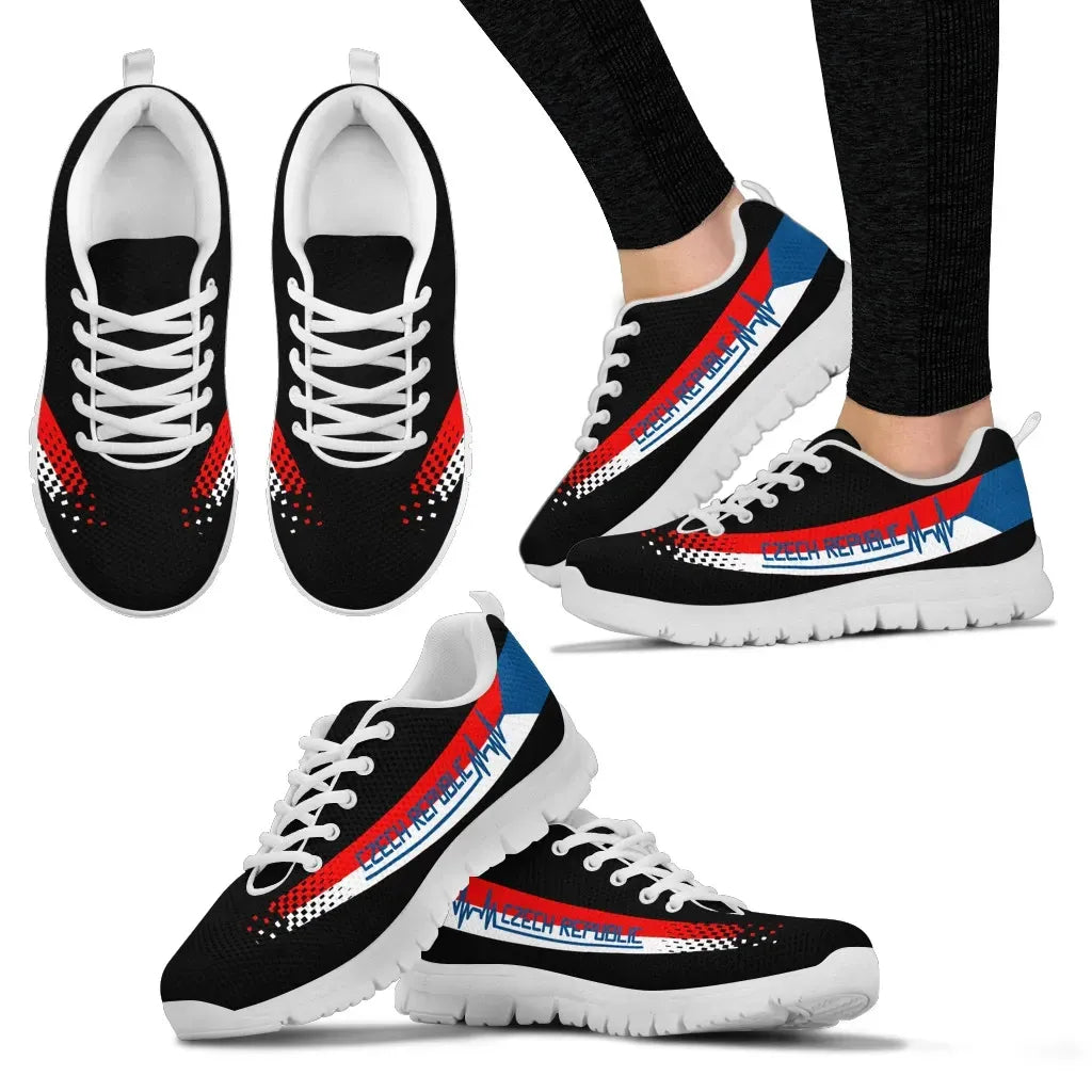 Czech Republic Heartbeat Sneakers RLT13