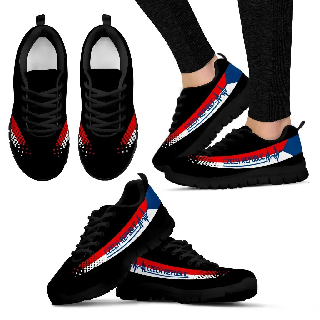 Czech Republic Heartbeat Sneakers RLT13