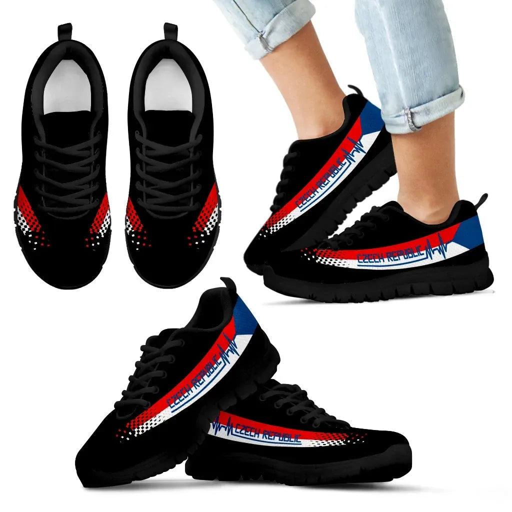 Czech Republic Heartbeat Sneakers RLT13