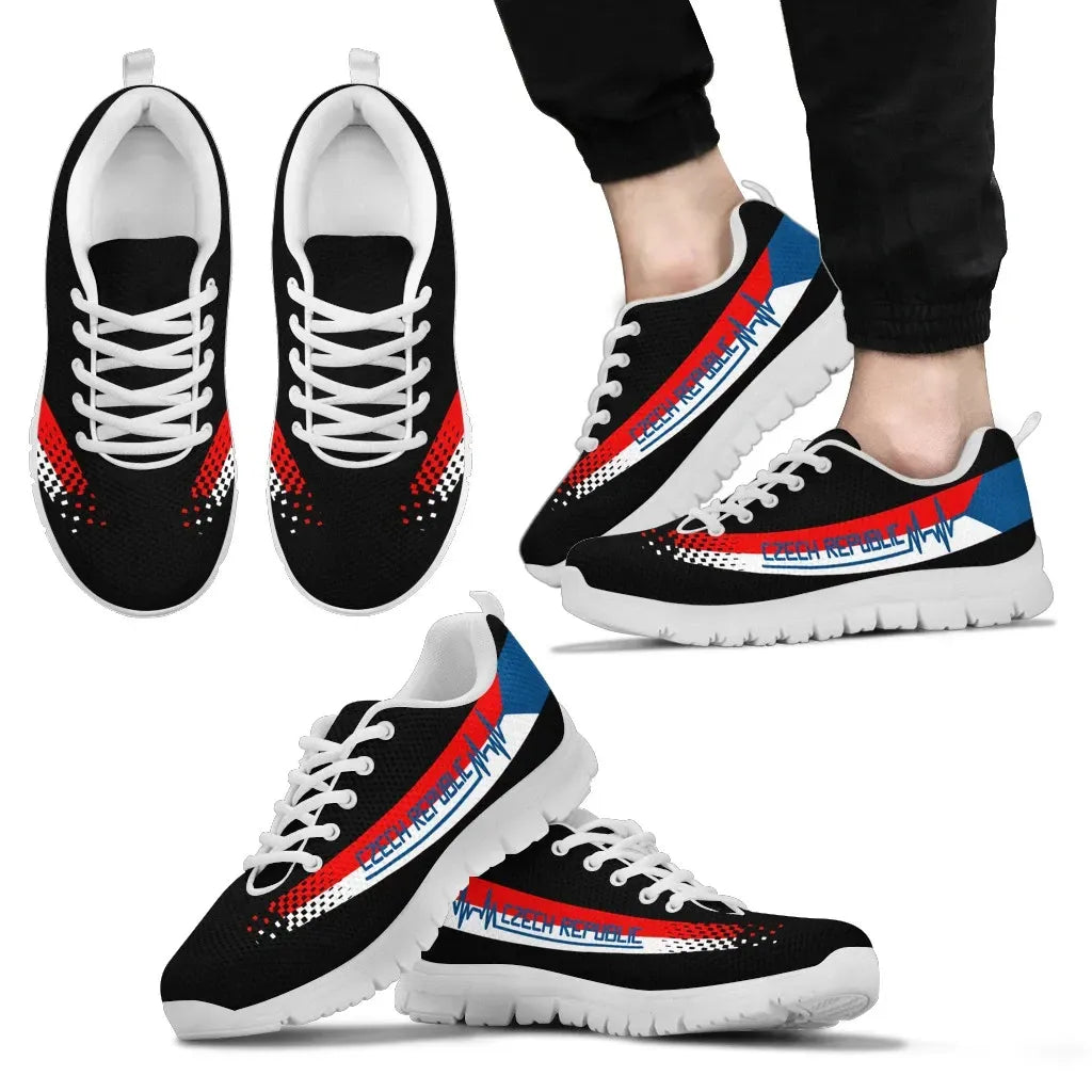 Czech Republic Heartbeat Sneakers RLT13