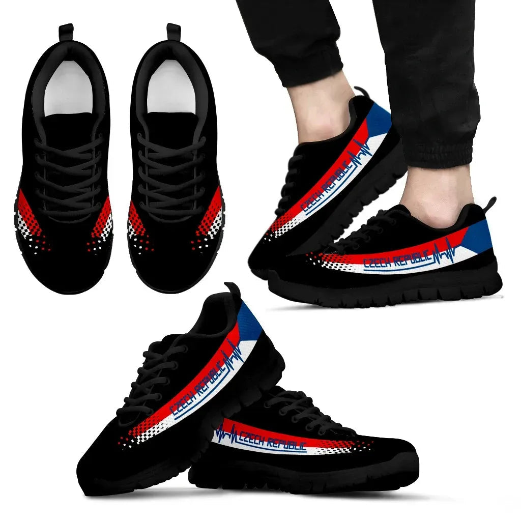 Czech Republic Heartbeat Sneakers RLT13