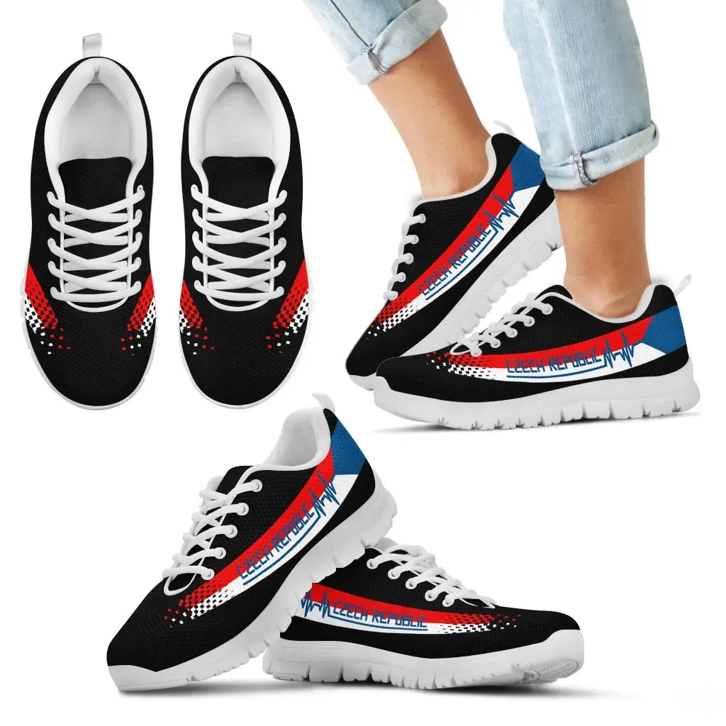 Czech Republic Heartbeat Sneakers RLT13