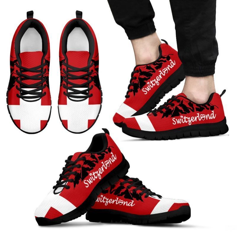 Switzerland Swiss Alps Men's / Women's Sneakers Shoes RLT13