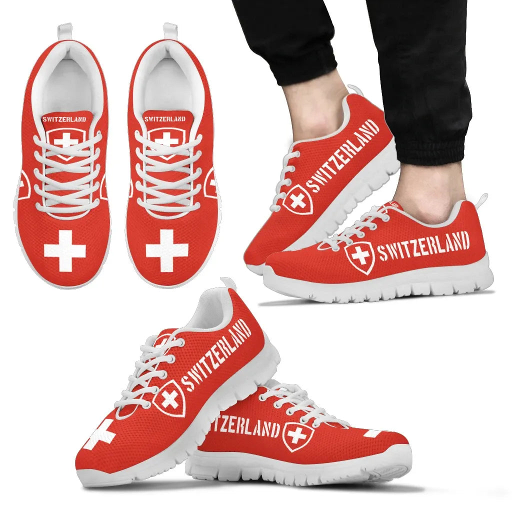 Switzerland Sneakers Swizerland Flag Sneakers/Shoes RLT13