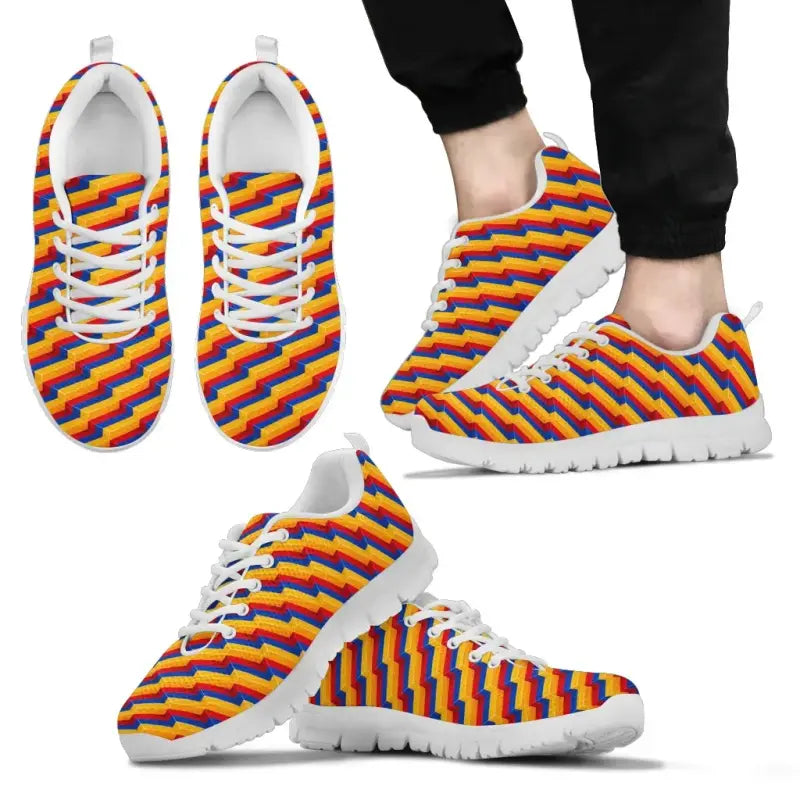 Armenian Shoes - Armenia Flag Pattern RLT8