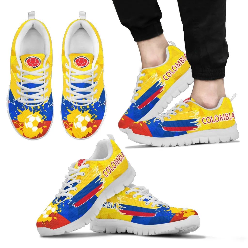 Colombia Flag Sneaker (Shoe) Men's/Women's RLT7