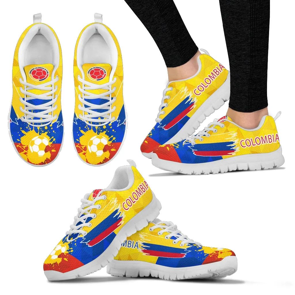 Colombia Flag Sneaker (Shoe) Men's/Women's RLT7