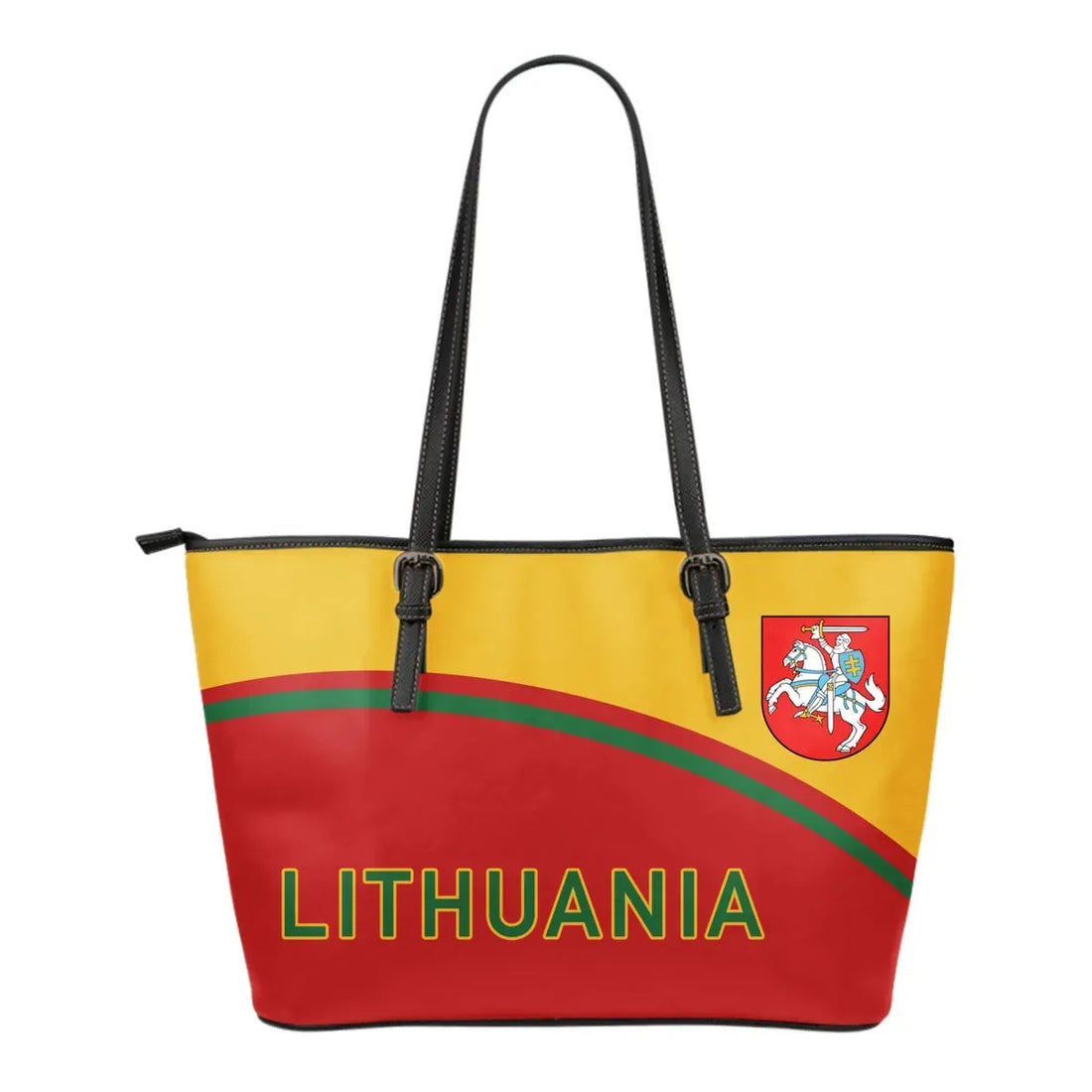Lithuania Leather Tote - Curve Version01 RLT6