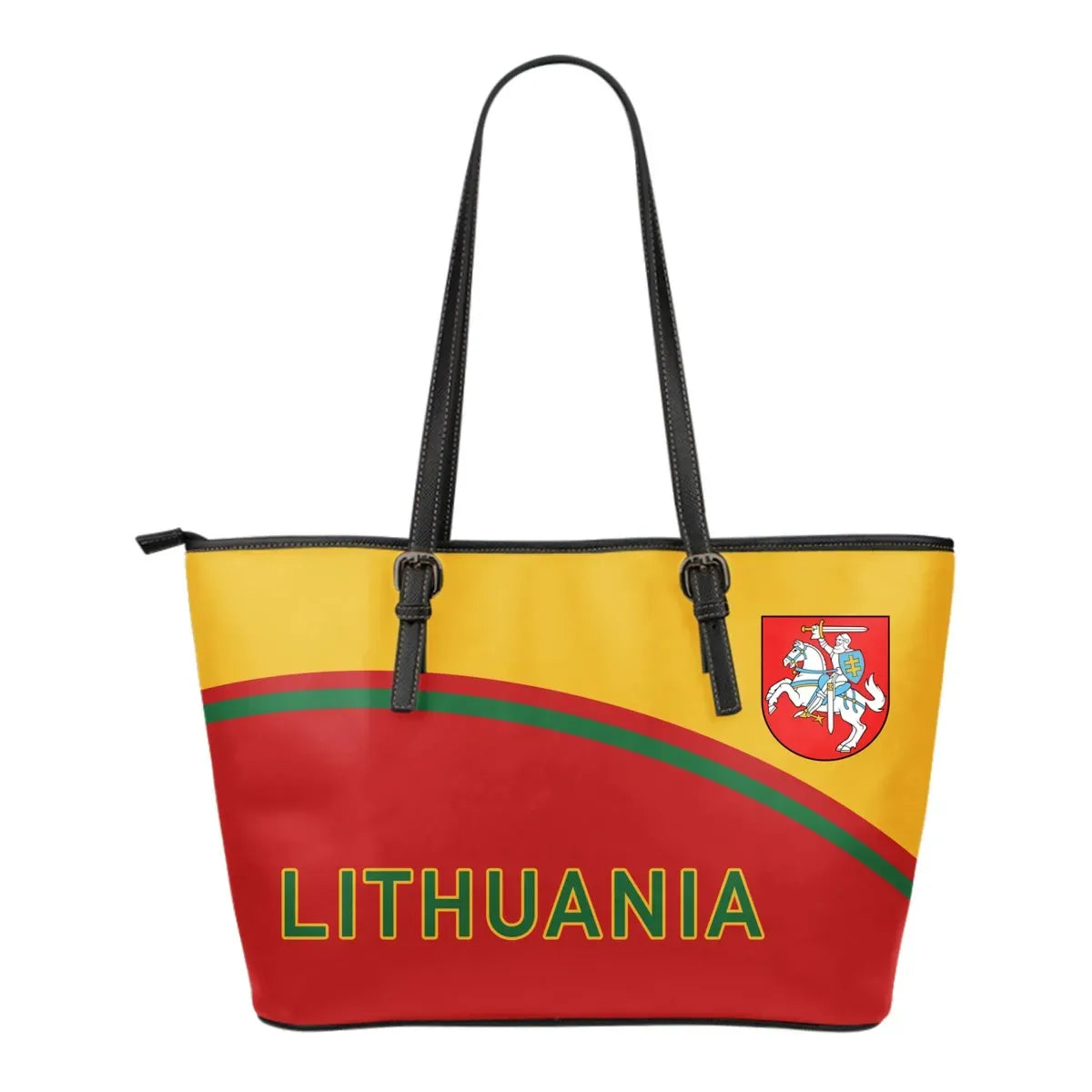 Lithuania Leather Tote - Curve Version01 RLT6