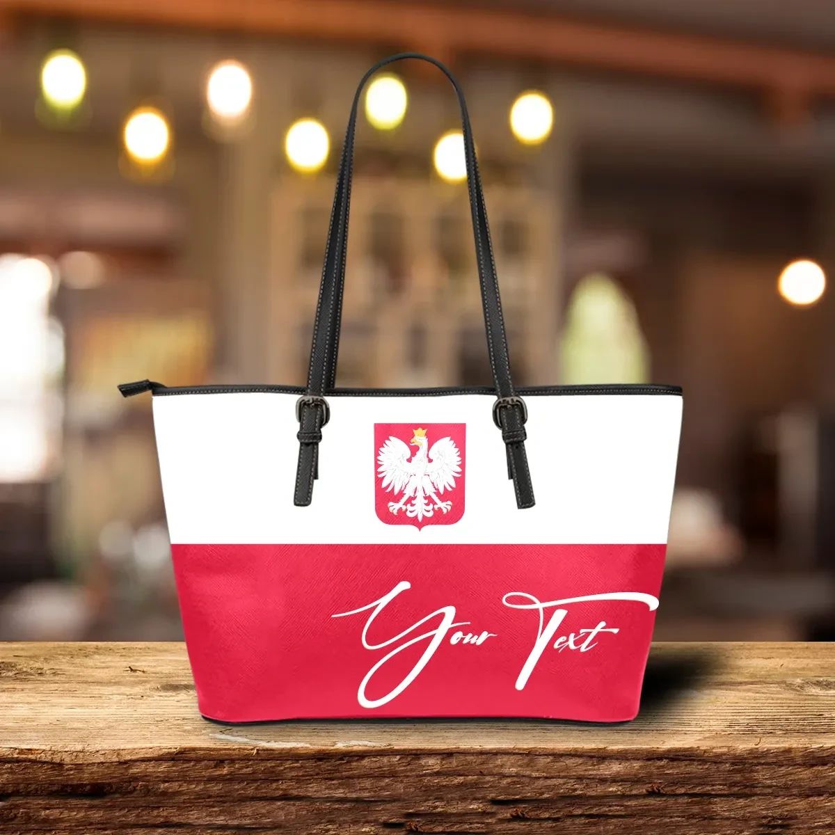 (Custom) Poland Leather Tote Bag Personal Signature RLT7
