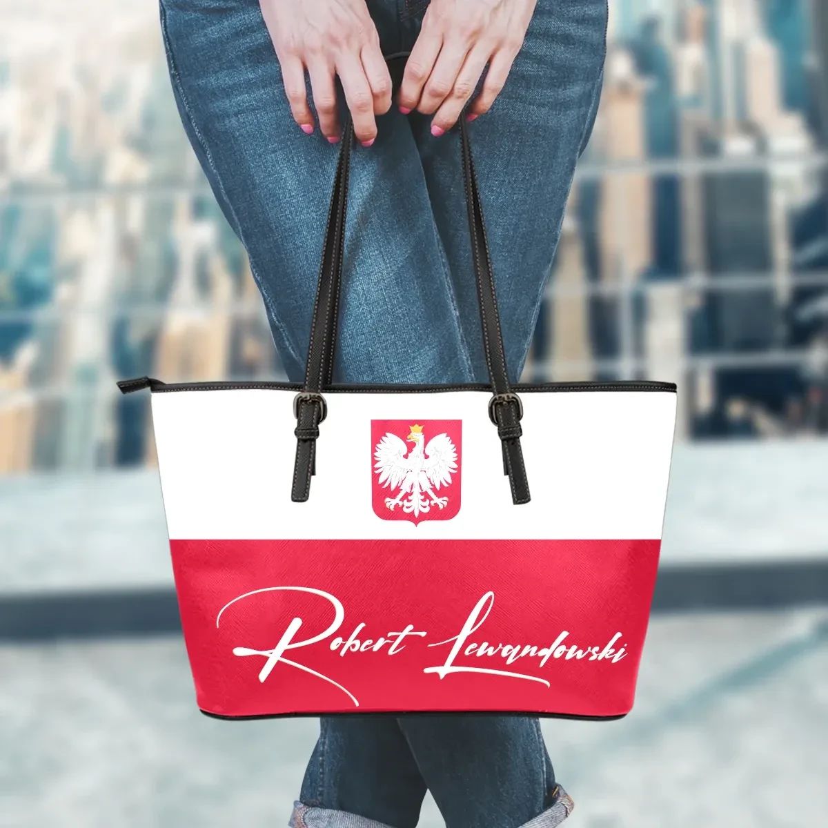 (Custom) Poland Leather Tote Bag Personal Signature RLT7