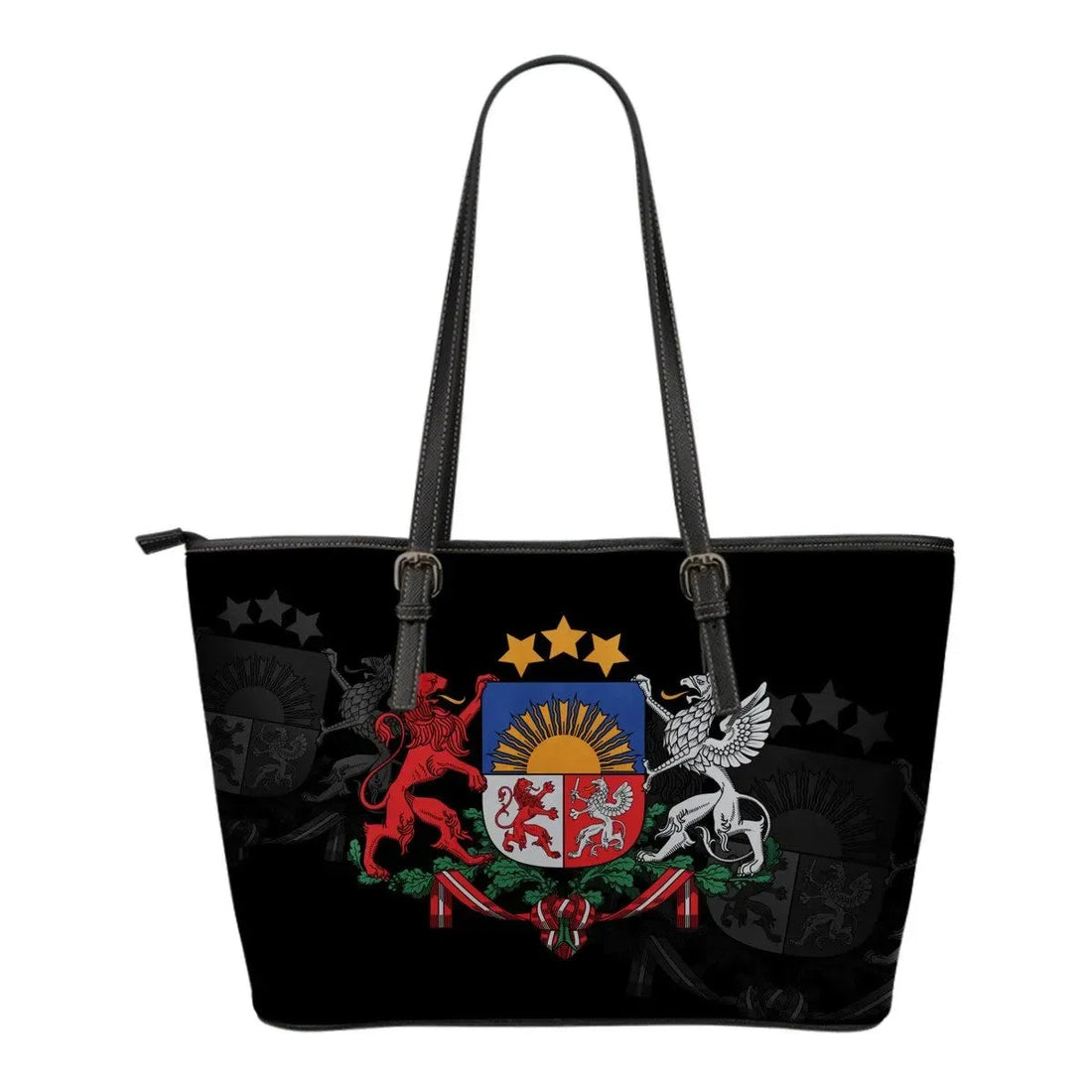Latvia Leather Tote Bag (Size) RLT6