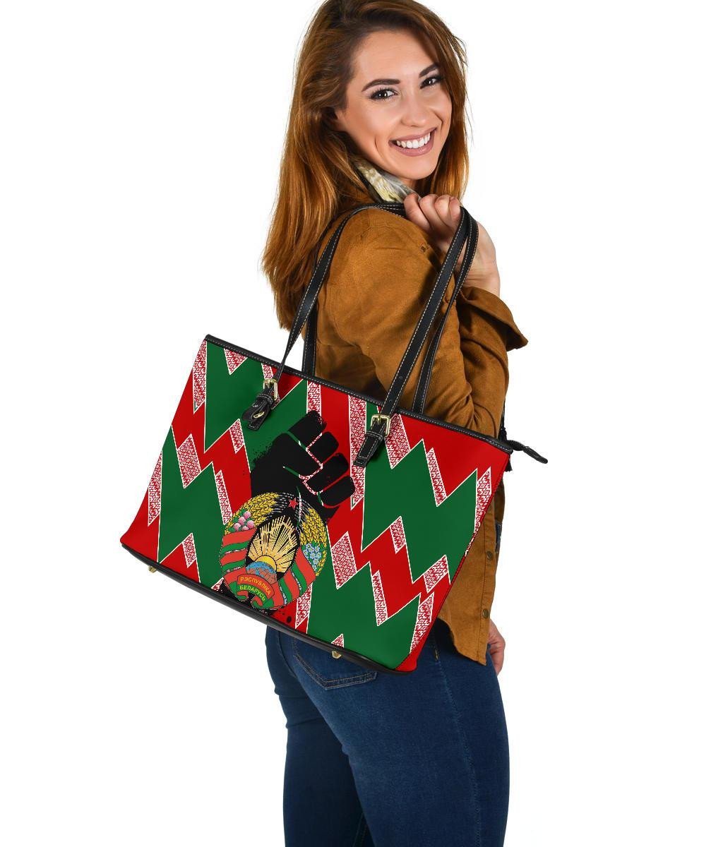 Belarus Leather Tote Bag - Belarus Remains Strong RLT6
