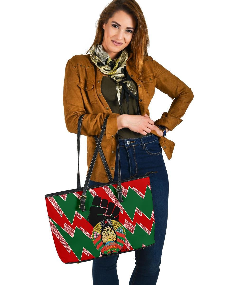 Belarus Leather Tote Bag - Belarus Remains Strong RLT6
