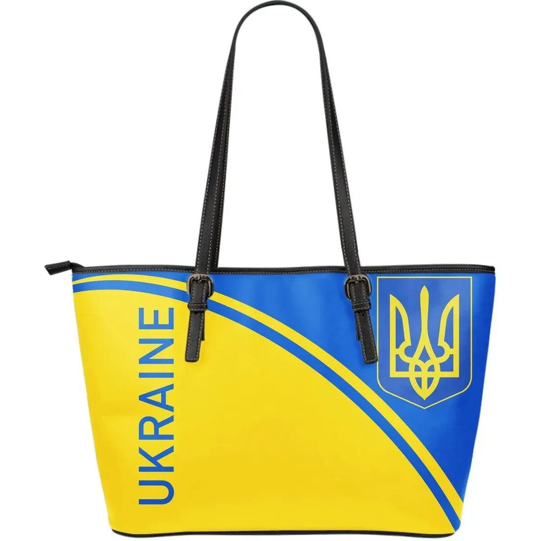 Ukraine Leather Tote Bag Curve Version RLT7