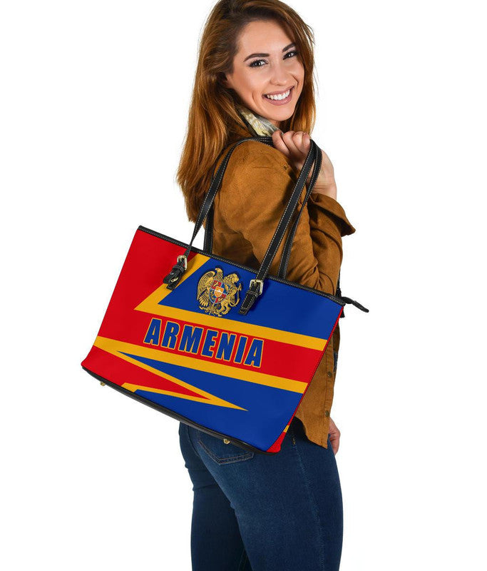 Armenia Leather Tote Bag - Armenia Pride RLT8