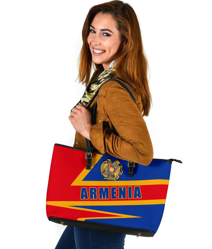 Armenia Leather Tote Bag - Armenia Pride RLT8