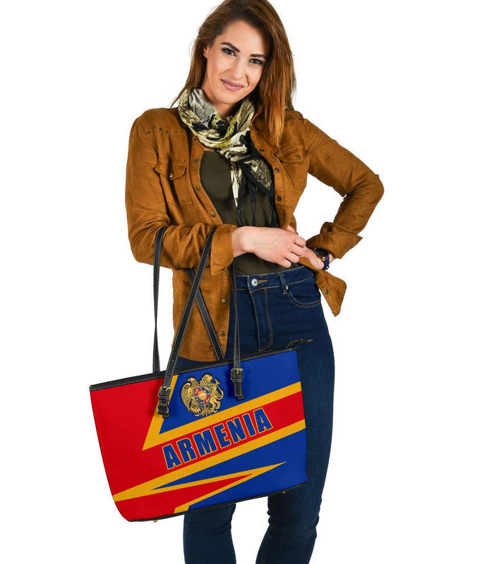Armenia Leather Tote Bag - Armenia Pride RLT8