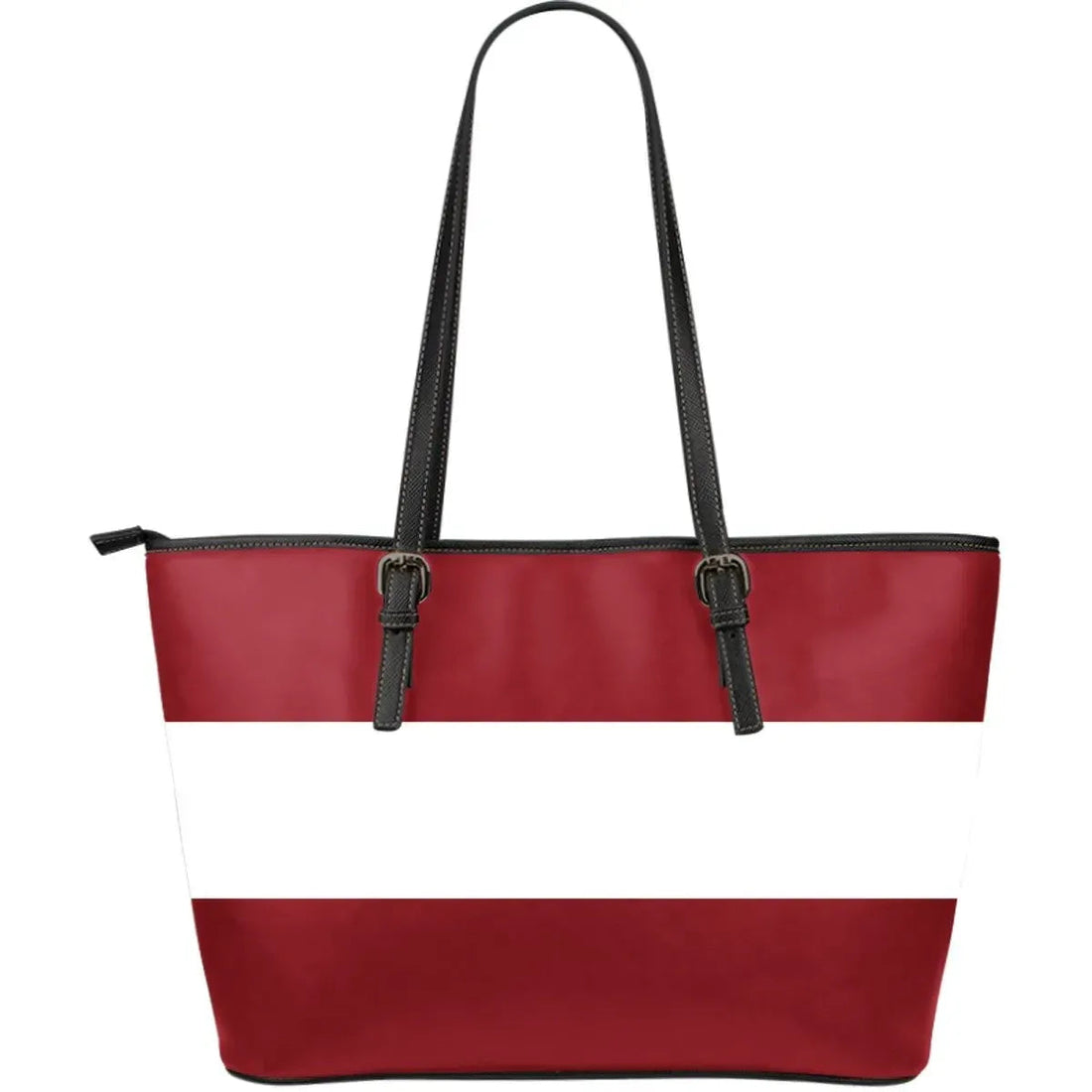 Latvia Leather Tote Original Flag RLT6