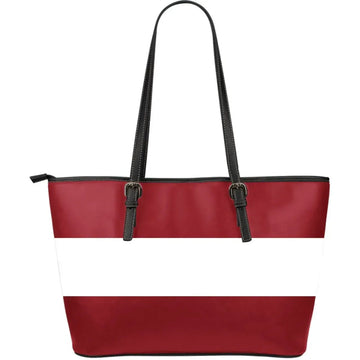 Latvia Leather Tote Original Flag RLT6