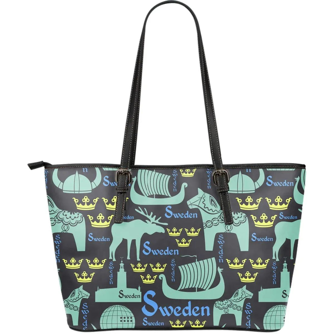 Sweden Things Seamless Leather Tote Bag RLT7