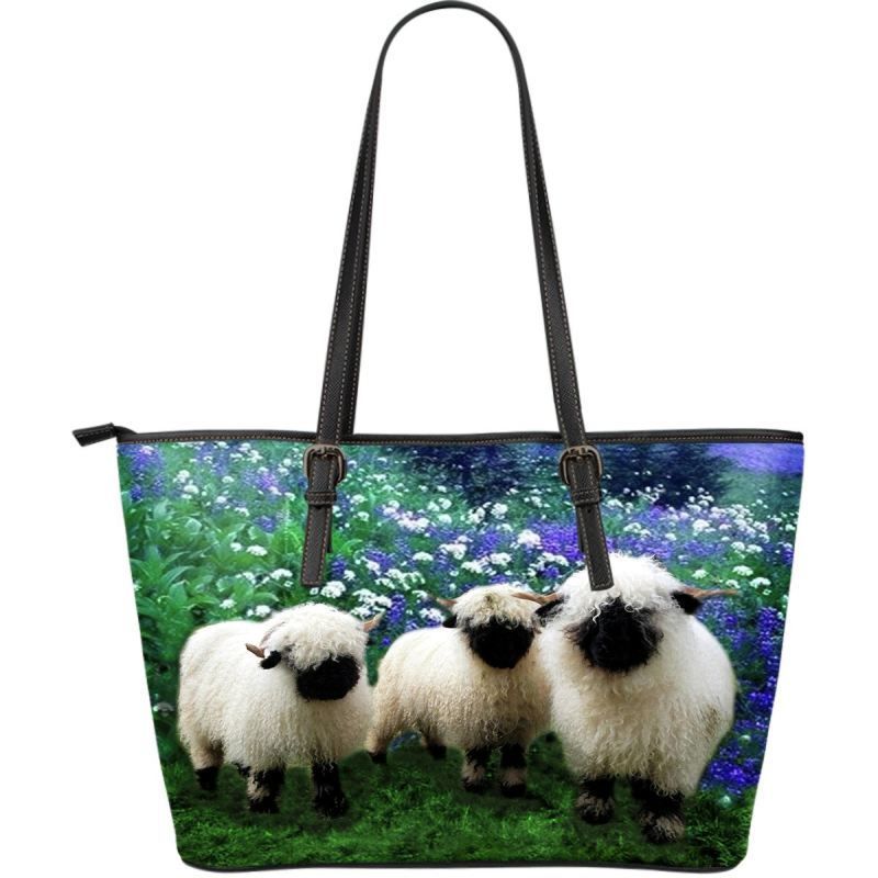 Switzerland Valais Blacknose Sheep Leather Tote Bag RLT13