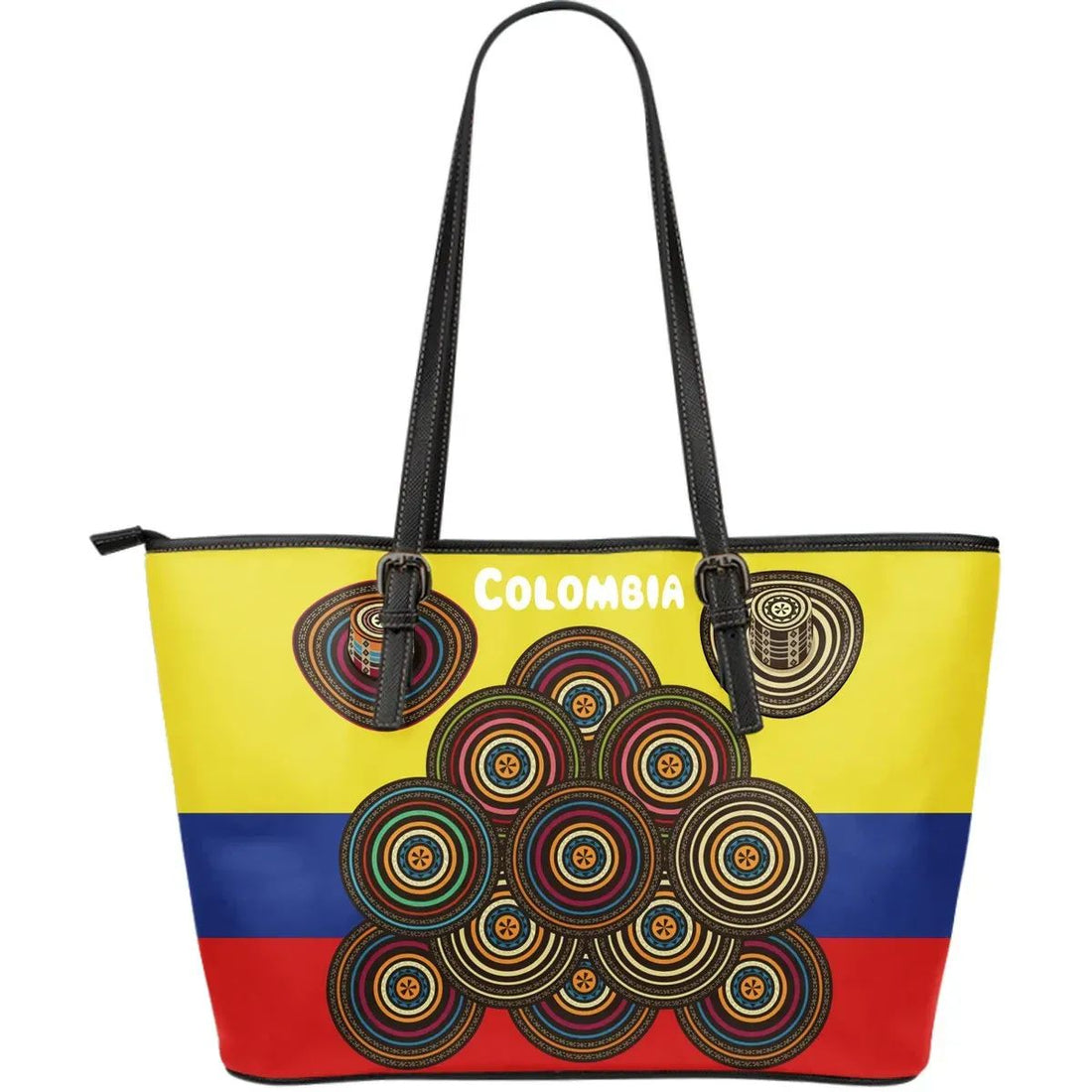 Colombia Sombrero Vueltiao Hat Leather Tote Bag RLT7