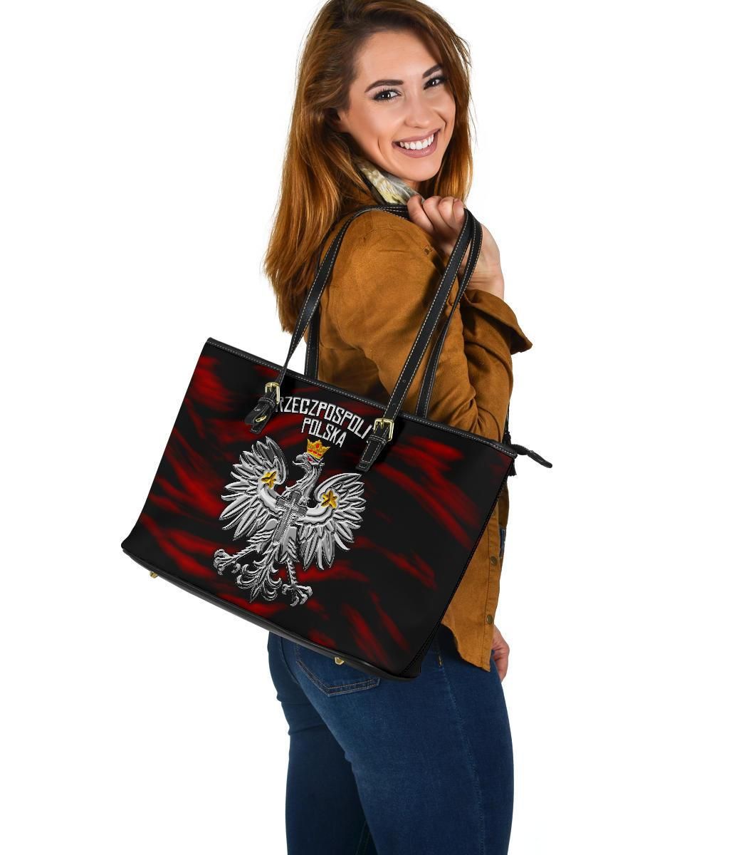 Poland Leather Tote Bag Polish Eagle RLT7