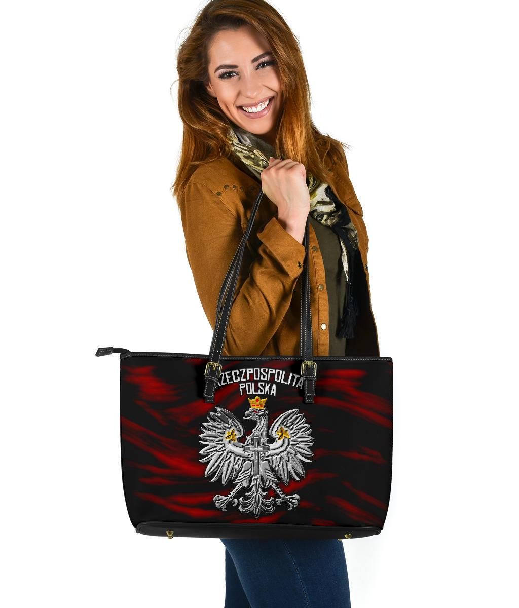 Poland Leather Tote Bag Polish Eagle RLT7